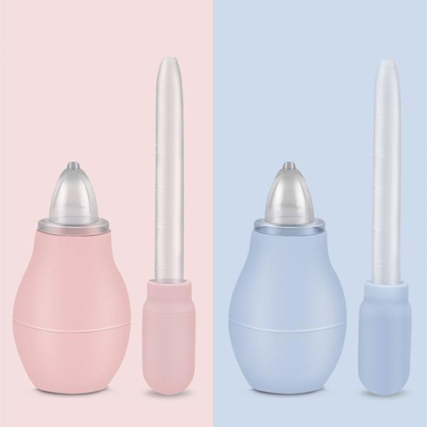 Customized Colors Soft Infant Nasal Aspirator Babies Newborn Nose Cleaner