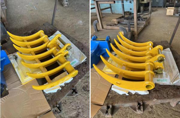 Máquina escavadora Rake Bucket For Mini Escavadora Cat da fundição de aço 320 PC200
