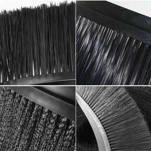 Nylon Bristles Metal Back Strip Brush With Galvanized Steel Backing