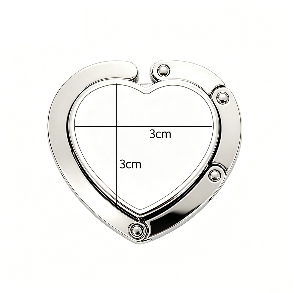 Heart Shape Sublimation Blank Bag Hook Custom Bag Hanger