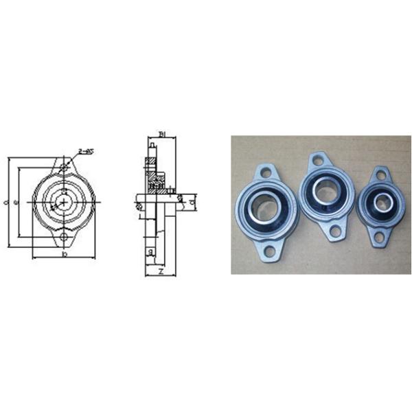 Unidades de rodamientos de aleación de zinc de flanges de 12 mm FL001 KFL001
