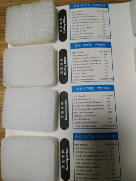 Spray Booth Ceiling Filter EU5 F5 Painting Booth Filter