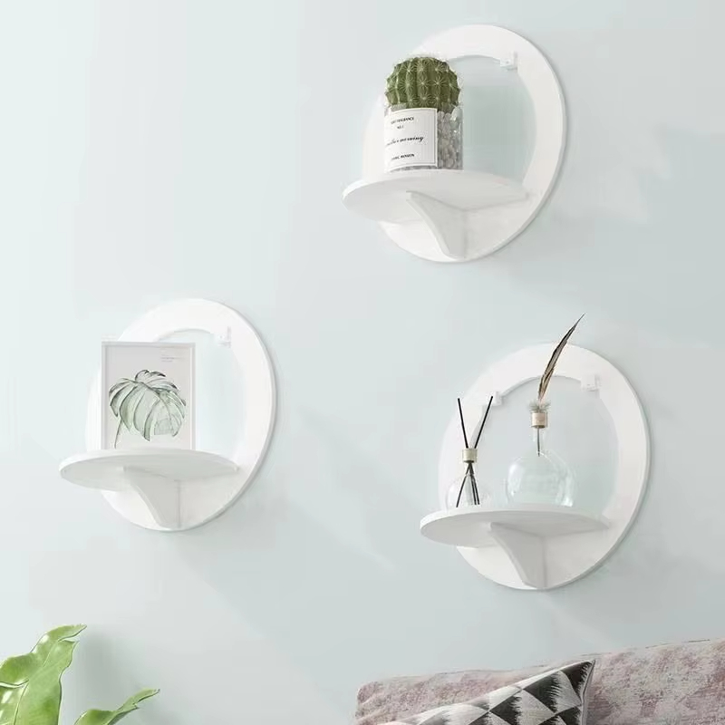 High Quality Wall Organizer Floating Storage Shelves Wall Mounted Flower Pot Holder Racks for Living Room Bedroom