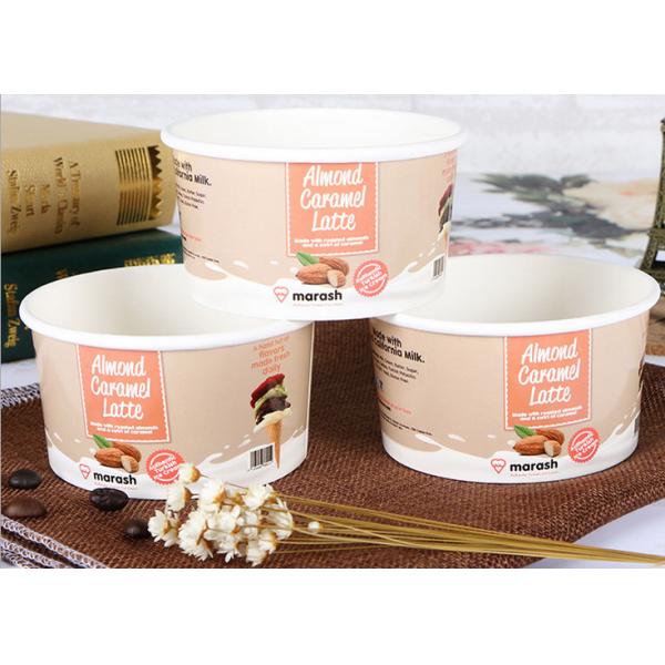 Personalized Branded Paper Cups / Bowls , Insulated Disposable Soup Bowls