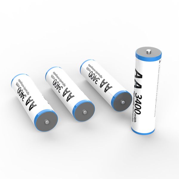 Lightweight AA Rechargeable Batteries Lithium Battery Pack With 1000 Cycle Life And Charging Stand