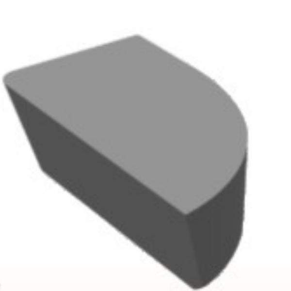 L 10mm 89.8HRA Tungsten Carbide Turning Tips For Making End Tools