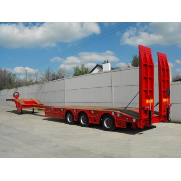 10м Гидравлический мобильный трейлер Телескопический низкий кровать полугрузовой трейлер с 12R22.5 шины