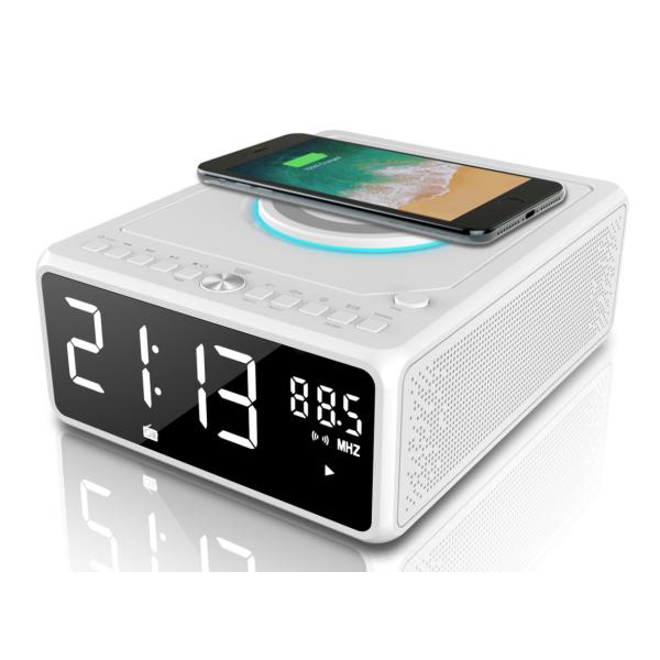 ALARM,SNOOZE ,CLOCK RAIDO ,WIRELESS CHARGE,CD PLAYER  ,CD BOOMBOX ,FM RADIO ,FM RADIO PLAYER ,CD PLAYER WITH FM RADIO,CD