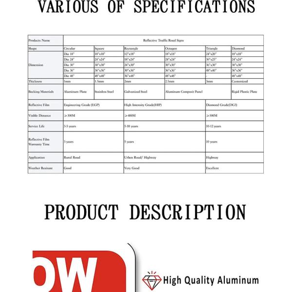 Рефлекторный красный черно-белый знак без остановки