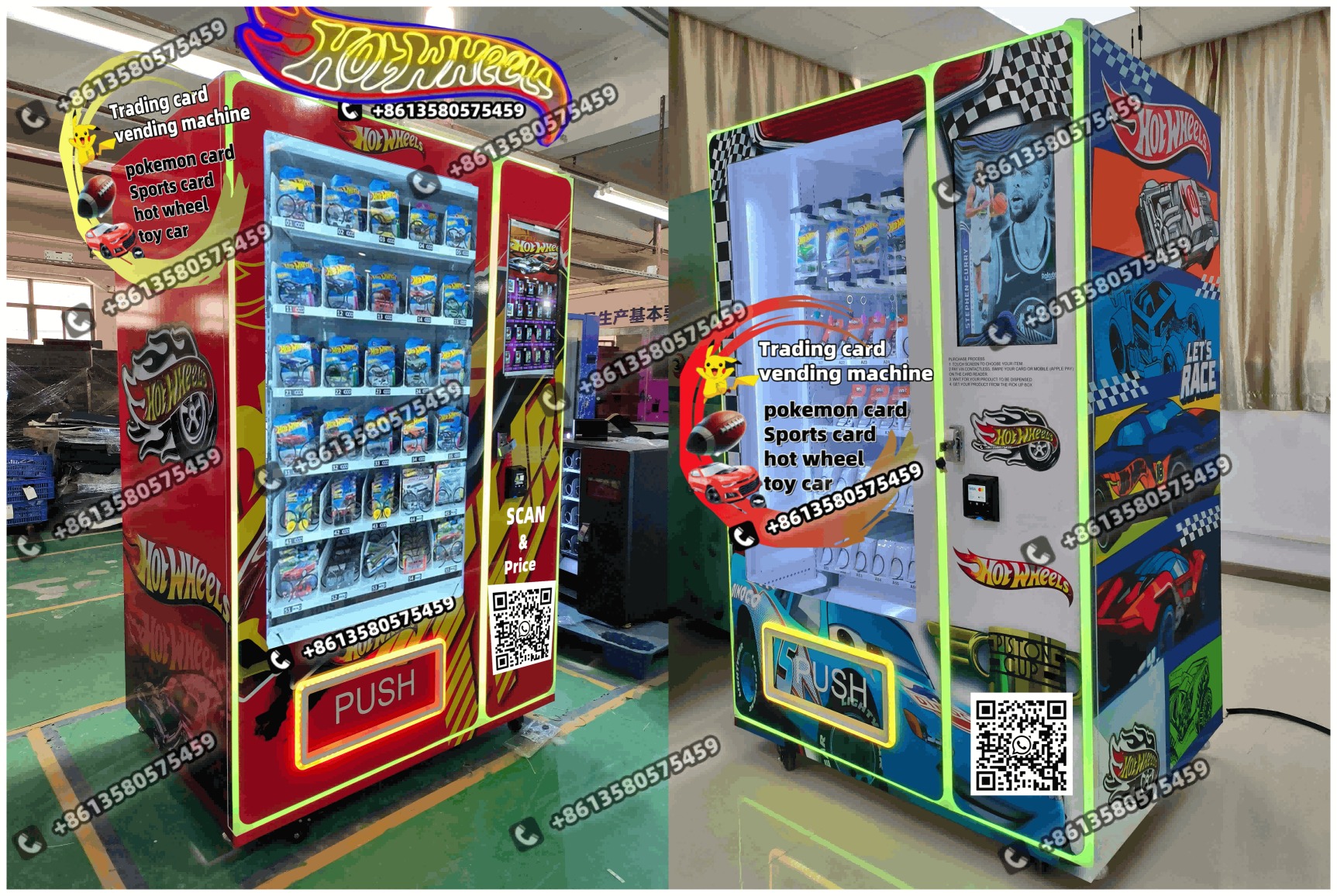 Europe 24 7 Smart Trading Card Vending Machine with Advanced QR Code Payment Systems for Anime and TCG Enthusiasts