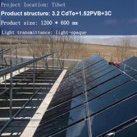 Terraço solar com filme de telureto de cádmio vidro de energia módulos fotovoltaicos vidro fotovoltaico exterior
