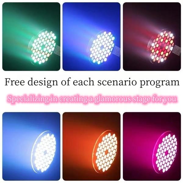 54X3W LED DMX Control Sound Activated Stage Par Light for Wedding Stage Disco Party Bar