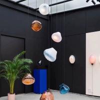 Nordic Art Style Retro Minimalist Glass Pendant Light For Bedroom Dining Room Indoor Lamp