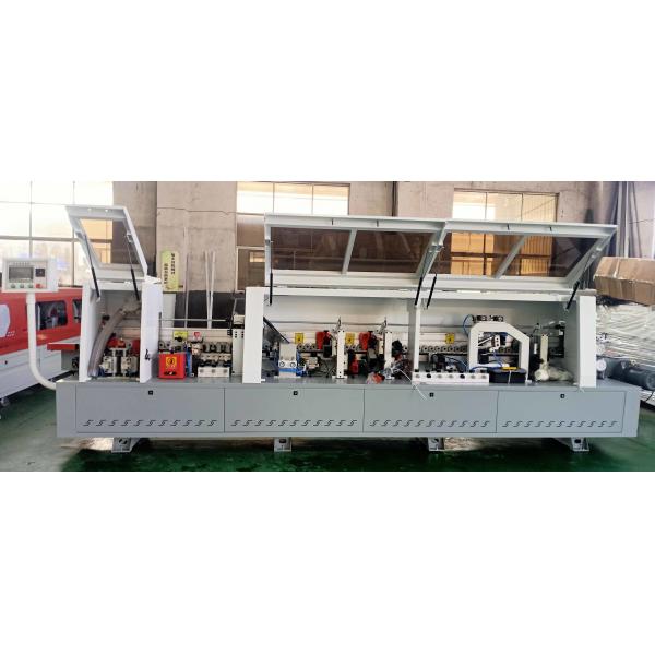 KC308 MDF wood door edge banding machine with pre-milling R round trim functions