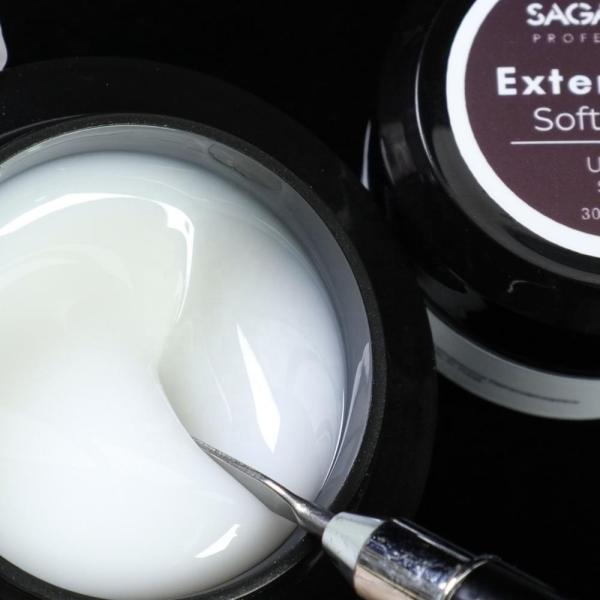 Cream Milky White Hard No Burn Uv Gel Polish Builder Nail Extensions Cover Gel Builder Hard in Jar