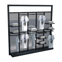 La tienda colgante del estante de exhibición de la ropa con las ruedas se adapta a la exhibición Rod Stands Metal de la ropa