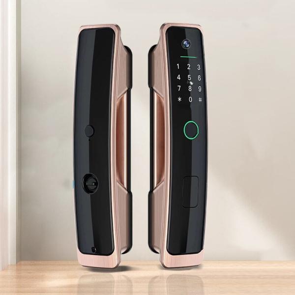 Graffiti Biometric Fingerprint Wifi Keyless Door Lock Cat'S Eye Monitoring