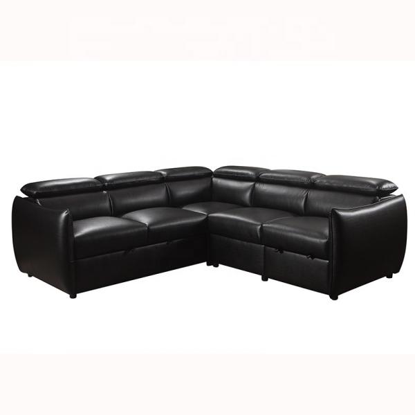 Customized L shape Luxury living room sofa sectional furniture European leather sofa set Modern sleeper sofas bed