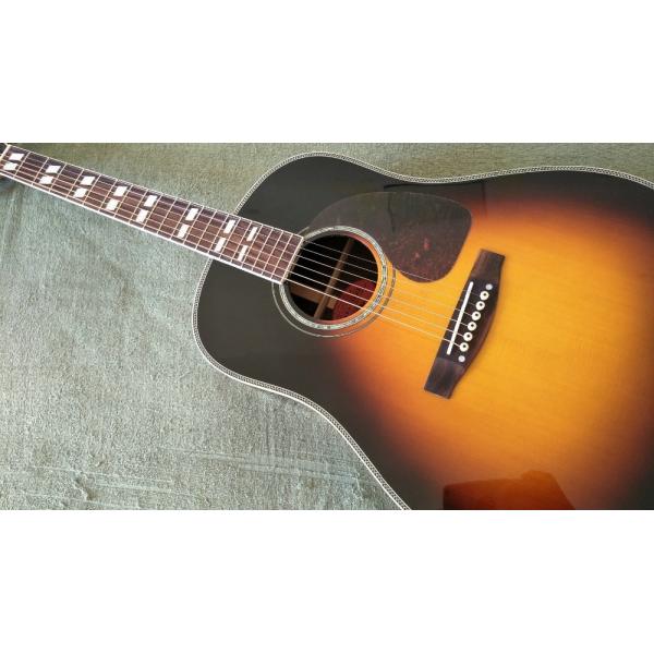Guitar Factory Customization Acoustic Guitar Vintage Top AAA Sitka Solid Spruce Body Guitar with Fishman pickups