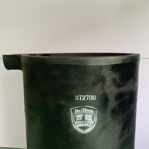 Silicon Carbide Graphite and Clay Graphite Crucible with Pouring Nozzle for Durability and Efficiency in Metal Casting Operations