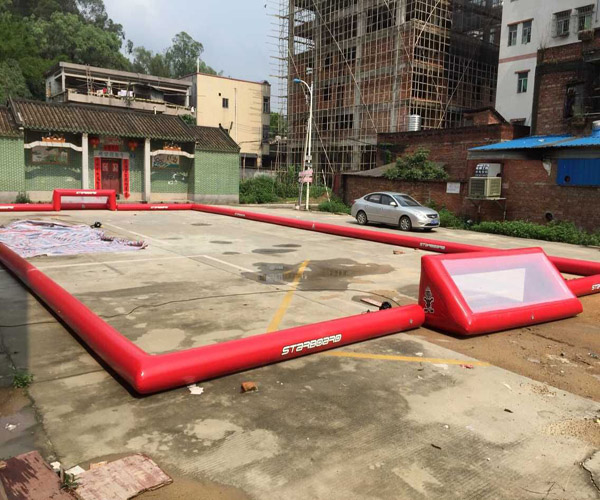 Outdoor Football Games 19.5m x 13.5m Inflatable Sports Arena For Adults