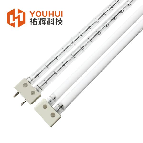 400V 1850W Single Tube Quartz Infrared Lamp with 255mm Heating Length and 1100-2600°C Filament Temperature for Preheating of Annealing Furnace