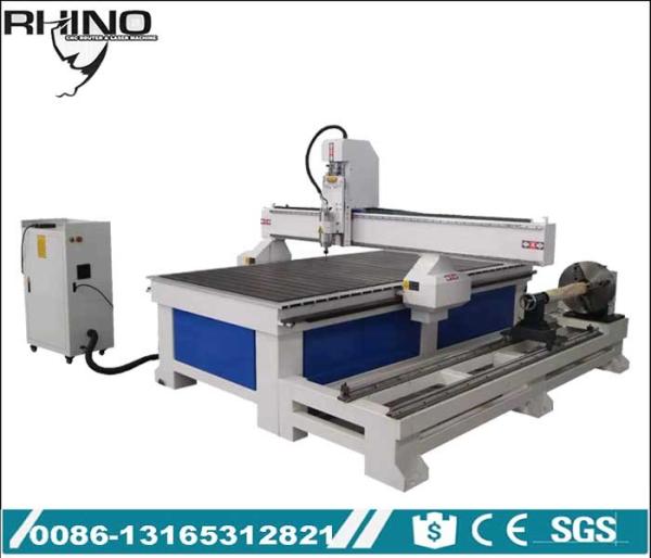 AC 380V 4 Axis CNC Router Machine , 3D Woodworking Industrial CNC Milling Machine