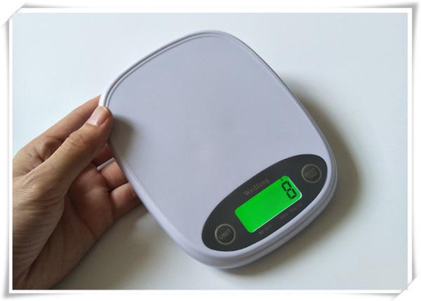 Small Size Electronic Kitchen Scales With Green Backlit LCD Display