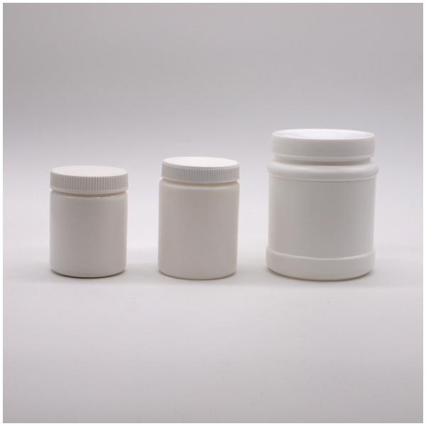 Bouteille de crème de forme ronde à col en PE de 100 ml pour pot de pommade et comprimés en capsule en plâtre