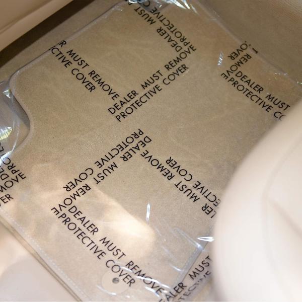 Auto Adhesive Floor Mat, 4 Mil Car Carpet Protector Film | 100 Mats Per Roll | 24 Wide, 200' Long