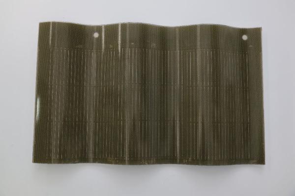 Optimum Operation Voltage 5.98 V Greenhouse Solar Wall Panel for Building Facade 50W Photovoltaic Solar Curved Wall Tiles