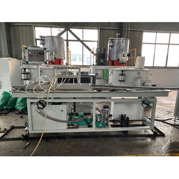 линия двойной винт 8 Mters штранг-прессования профиля плинтуса Pvc 22kw длиной