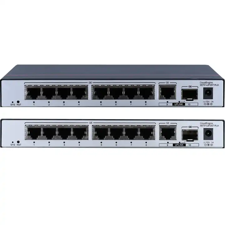 S5731-L8LP2ST-RUA Ethernet Gigabit PoE Switch Fiber Optic Managed Switch