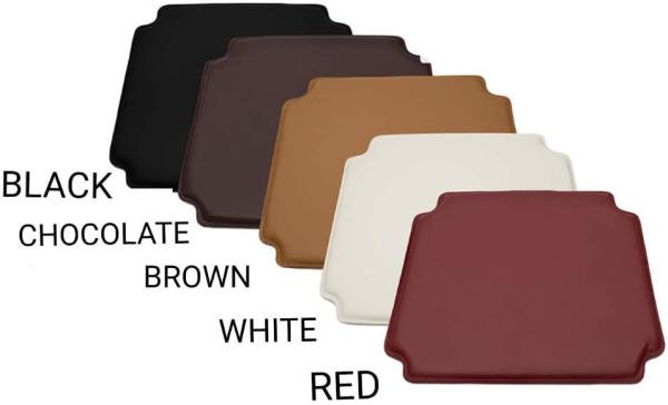 White PU Sponge Wishbone Chair Cushion 8.8 Ounces Easy Clean And Dry