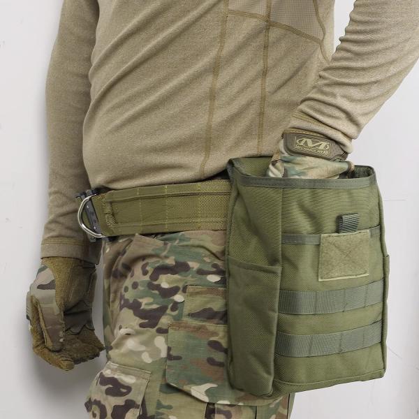 Molle Dump Pouch, Tactical Slingshot Ammo Pouch Foldable Mag Dump Pouch Magazine Utility Roll Up Wiast Bag Drawstring