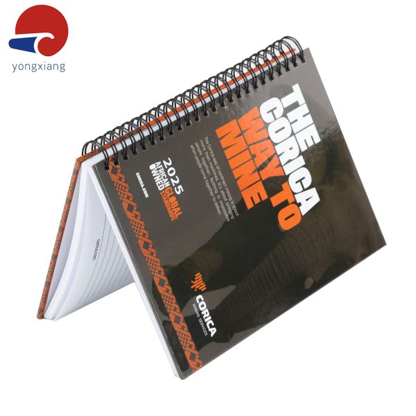 Custom Logo Printing Organizer Planner of Daily Diary Spiral Hardcover Journal