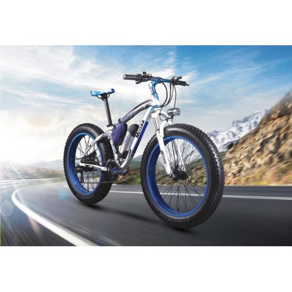 Snow 26''-4.0 Tire Mountain Electric Bike Rear Motor 48V 500W SHIMANO 21 Speed
