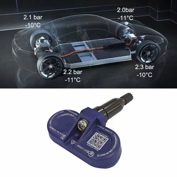 Tesla Bluetooth Tire Pressure Sensor IP67 Waterproof For Model 3 Model X Model Y Model S