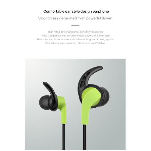1.2m Wired In Ear Earphones 10mm Speaker Noise Canceling Wireless Earbuds With Cord