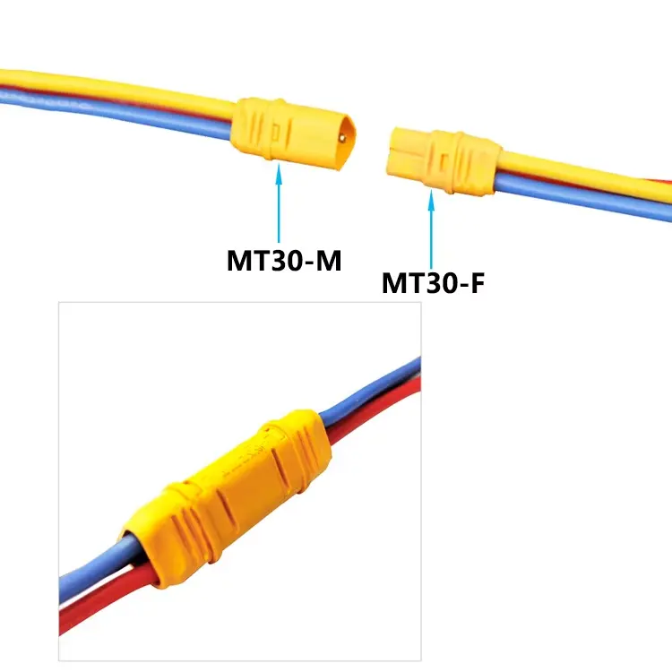Original Amass Mt30 3pin Connector Pcb Mount Banana Plug Cable Connector