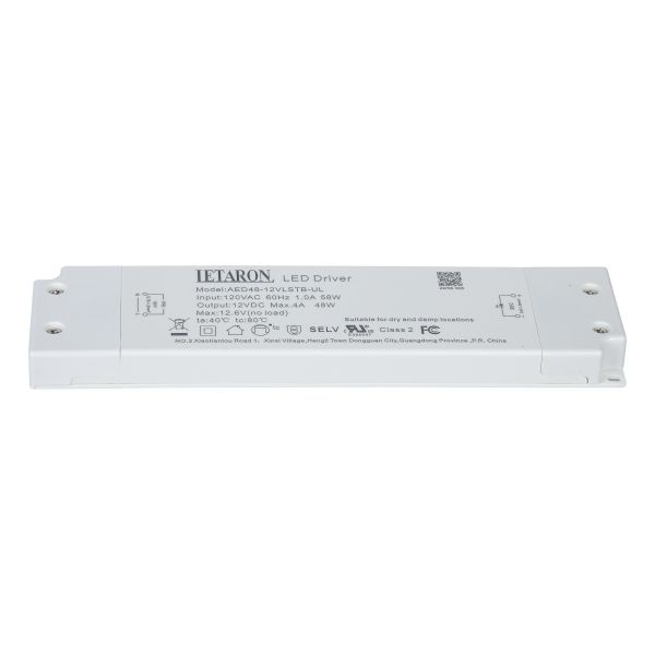 Ultra Slim 12v Dc Constant Voltage Led Driver 48W Output Power DOE VI