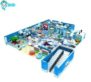 Tamanho de cor personalizado Temática de neve para crianças Soft Play Equipament