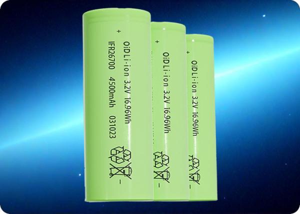 13.5A 26700 Batterie 3,2 V 4500 mAh Batterie 1500 cycles IFR26700N45A