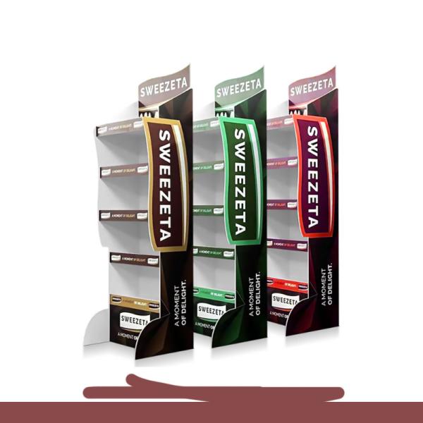 Counter Paper Display Box Commercial Sectional Display Furniture for Advertising
