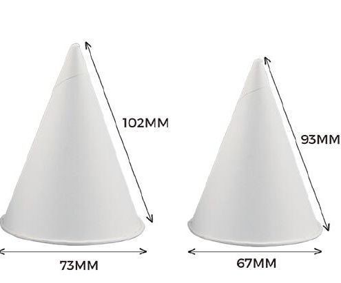 PE Film Paper Cone Cup 120 GSM 5000 Pieces/Carton Ideal for Airport/Hotel/Supermarket