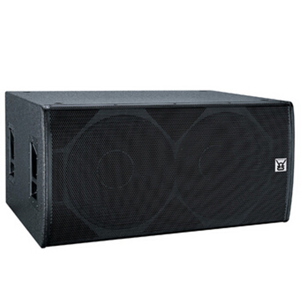 Big Dual Powered Subwoofer Bank Speaker Dj Sound System Plywood Enclosure