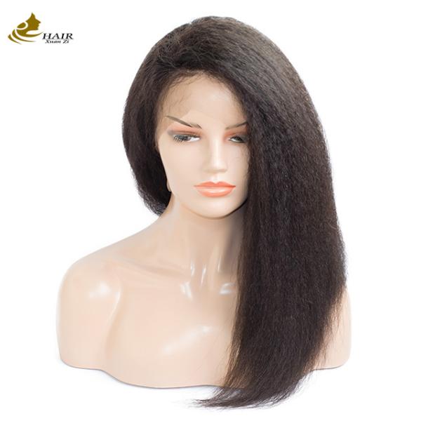 Кинки прямые индивидуальные человеческие волосы парики 13*4 Передняя кружевка человеческие волосы парики