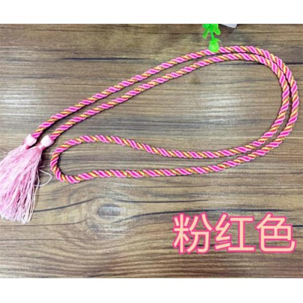 Delicate fluorescent multicolored fringe tassel trimming for graduation cap decoration