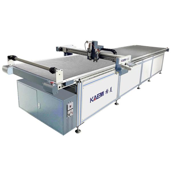 2500*1800mm CNC Digital Fabric Textile Cutting Machine with Blue Frame Silver Case