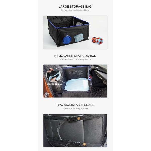 Animal de estimação impermeável Front Protetor Seat de Seat do impulsionador do carro do cão com o bolso inferior do armazenamento do Não-deslizamento e removível e lavável